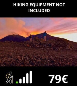 Sunset on Etna at 3000 mt