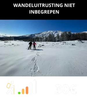 Sneeuwschoenwandelen op de Etna